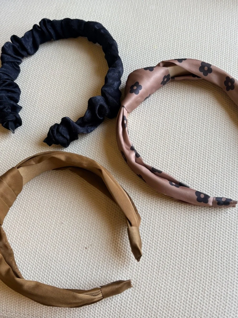Bundle:  Three headbands Neutral Colors—Soft and Comfortable